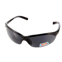 【Z-POLS】質感帥氣黑TR90太空纖維 輕量偏光抗UV400運動太陽眼鏡(矽膠材質可調設計 Polarized偏光鏡)