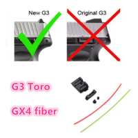 Metal Aluminum Mounting Plate Fiber Optic 3 Dot Front and Rear Sight for Taurus G3C New G3X G3XL GX4 G3 Toro 9mm .40 Sight Base