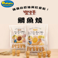 【Pororo】韓國進口pororo造型迷你鯛魚燒500gx2包(紅豆/奶油風味)