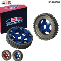 Blox 2pcs Slide Adjustable Cam Gear Pulley Cam Pulley Set For Toyota All Models 84-89 4AGE Inlet and Exhaust EP-CG4AGE