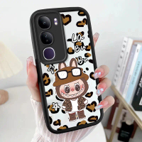 เคสโทรศัพท์พิมพ์ลายเสือดาว LABUBU สำหรับ vivo Y04, V40Lite (IDN), Y300, Y200 4GV50Lite, Y400 5G, Y19