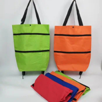 small bags with wheels for shopping Food Organizer Trolley Bag On Wheels Bags Folding Shopping Bags Buy Vegetables Bag Tug