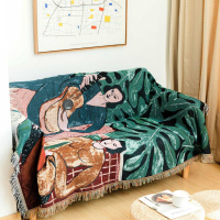 防貓抓沙發巾沙發蓋巾全蓋沙發墊罩單人沙發毯裝飾掛毯休閑蓋毯