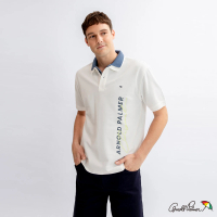 Arnold Palmer 雨傘 男裝-品牌個性簽名刺繡POLO衫(米白色)