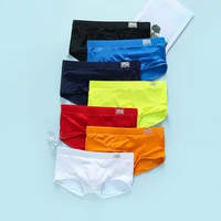 Men's swimming trunks with low waist anti-embarrassing, quick-drying youth sports men's boxers addicted