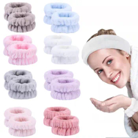 Winter Wash Face and Wrist Band Absorb Water Sports Sweat Wiping Bracelet Hairband Moisture Proof Sleeve Wrist Guard Wholesale