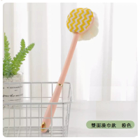 家用長柄洗澡刷(補補粉【澡巾+浴花】) 
