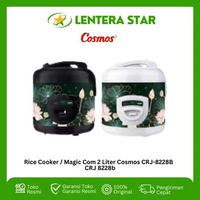 Rice Cooker / Magic Com 2 Liter Cosmos CRJ 8228 CRJ-8228B CRJ 8228W Hitam