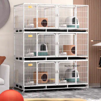 Breeding cage pet shop three-layer breeding belt partition double-layer mother cat house foster dog cat cage клетка для собак