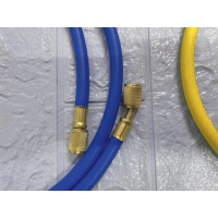 hos meter gas manifold hos sambungan masuk gas R134A R600A R22 checking gas hose fridge check pressu