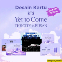 Kartu etol Koleksi desain BTS Yet to Come in Busan Cards Print UV