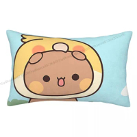 Cute Parrot Dudu Cosplay Polyester Pillowcase Bubu and Dudu Anime Bedroom Decorative Breathable Pillow Cover Pillowcase