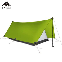 3F UL GEAR Shanjing 2 Person Outdoor Ultralight Camping Tent 3 Season Professional 20D Silnylon Rodless Multifunction Tent