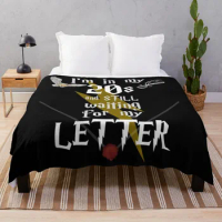 In My 20s Waiting for Magic - White Text Throw Blanket Shaggy Blanket Sofa Throw Blanket