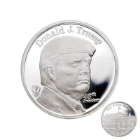 Trump Challenge Coin 2024 Commemorative Silver Coin Trump Coin Challenge Coin Presidential Campaign Donald J Trump American Coin