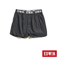 EDWIN 黑白印花平口褲-男-中灰色