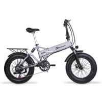 2024 Wholesale SHENGMILO Mx21 20Inch 48v 500w Foldable Electric Bicycle Folding Electric Bike 13Ah City Ebike Fat Tire E-Bike