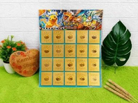 PK-GOLD Mainan Anak Kartu Anak Pokemon Emas Kartu Trading Card Gold Game Pikachu GOLD ISI 5