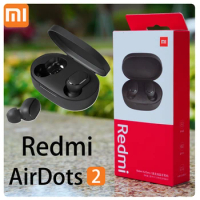 Redmi Xiaomi AirDots 2 Earphones Wireless Bluetooth Earbuds HiFi Stereo Noise Reduction Headphones With HD Mic Call AirDots2