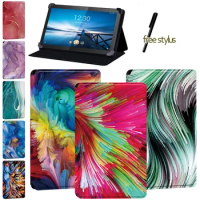 For Lenovo Smart Tab (M10/M10 LTE) Anti-Dust Tablet Case for Lenovo Smart Tab M8/Tab M8 LTE Watercolor Leather Stand Cover Case