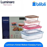 Luminarc Kotak Makan set-4 pcs Easejoy/set
