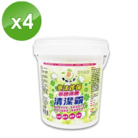 【鵝媽媽-鳳梨工坊】泡沫炸彈清潔霸 (1KG/桶)x4桶