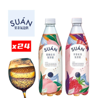 預購 味丹 究•選SUAN氣泡紅茶540mlx24入/箱(蜜桃紅茶/草莓紅茶/可綜合)
