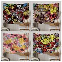 Japan Fashion Hysteric Mini Cartoon Tapestry Art Science Fiction Room Home Decor Cheap Hippie Wall Hanging