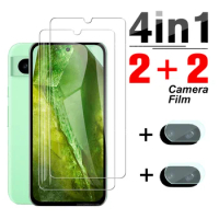 4in1 Camera Lens Films For Google Pixel 8a 5G Screen Protector For Google Pixel 8A pixel8a A 8 a Clear Full Cover Tempered Glass