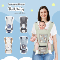 New Arrival Gendongan Bayi Hipseat Karakter + Saku + Penutup Kepala - Think Baby