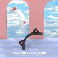 Headband Cover for Apple AirPods Max, Cat Ears Silicone Headphone Headband Protectors/Comfort Cushion/Top Pad Protector Sleeve