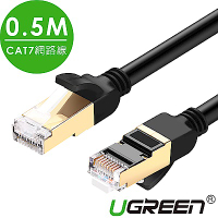 綠聯  CAT7網路線 F/FTP版 黑色 0.5M