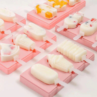 A2898 DIY Covered Popsicle Mold Box Ice Cream Mold Cartoon Silicone DIY Homemade Ice Cream Mold