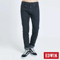 EDWIN 男裝 503 EDGE LINE黑線窄管牛仔褲(黑色)