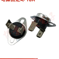 Water cooler temperature control switch KSD301 85C 90C 92C 95degrees Normally closed bent foot fastener 10A 5PCS/LOT