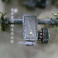 Diesel rear axle tricycle four-wheeler four-speed gearbox connected drive axle vehicle chassis accessories