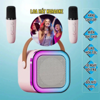 Loa Karaoke Mini Bluetooth K12 công suất 10W kèm 2 micro không dây, loa hát karaoke mini bluetooth 2