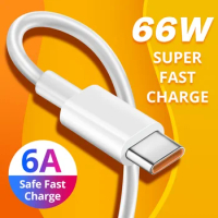 【Fast Ship】1M/1.5M/2M 66W 6A USB Type C Fast Charging Cable Huawei Super USB C Fast Charger Cord Data Cable