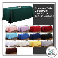ACEVE DREAM READY STOCK Plain 2.3M x 3.2M (Fit 6x3FT) Rectangle Table Top Cloth Cover Alas Kain Atas
