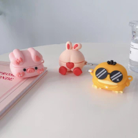 New Cute cartoon pig/bunny butt Design high quality Silicone earphone Case for Samsung Galaxy Buds2 pro/Buds2/Buds Pro/buds Live
