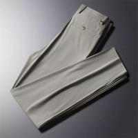 冰絲休閒褲男夏季速乾透氣薄款直筒衛褲男裝中青年運動褲子男長褲