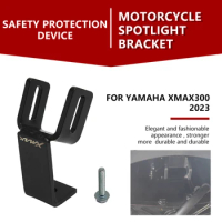 Motorcycle for YAMAHA XMAX300 2023 XMAX 300 Spotlight Bracket Holder Sport Light Fog Lights Mount