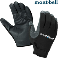 ├登山樂┤日本 mont-bell Trekking Gloves 男款羊皮健行手套 # 1118289 BK 黑