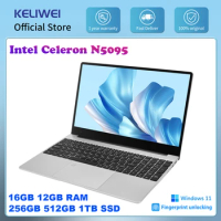 KELIWEI 15.6 Inch Laptop Intel Celeron N5095 16GB RAM 512GB 1TB SSD Windows 11 Student Laptops WiFi Bluetooth