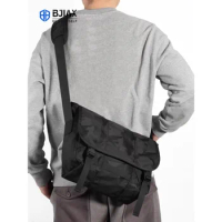BJIAX Shoulder Bag Men Casual Bag 2024 New Fashion Travel Lightweight Satchel Oxford Cloth Waterproof Crossbody Bag