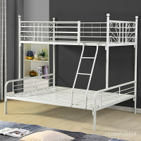工廠直銷 不銹鋼高架床上下床雙層床鐵藝高低床子母床鐵床上下鋪鐵架床1.5 ELTP