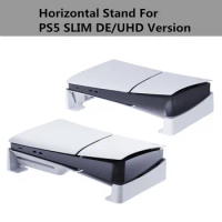 for PS5 Slim Console Horizontal Stand PS5 SLIM Saving Space Stand for Playstation 5 Slim Disc/Digital Versions PS5 SAccessories