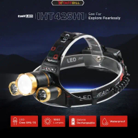 TaffLED Senter Lampu Kepala Headlamp Cree XML-T6 10000 Lumens - IHT425H1 - Golden