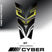 Motorcycle 3D Fuel Tank Protection Sticker Decal Body Protection MT LOGO 14-24 New MT-09 For YAMAHA MT09 FZ09