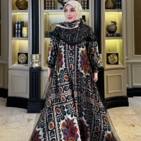 Dress Shella saukia set hijab tile terbaru